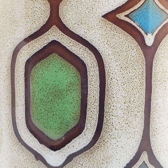 Vintage Mr. Coffee, Ceramic Coffee Tea Cup Mug w/ Spoon Holder Geometric Design - Picture 7 of 9